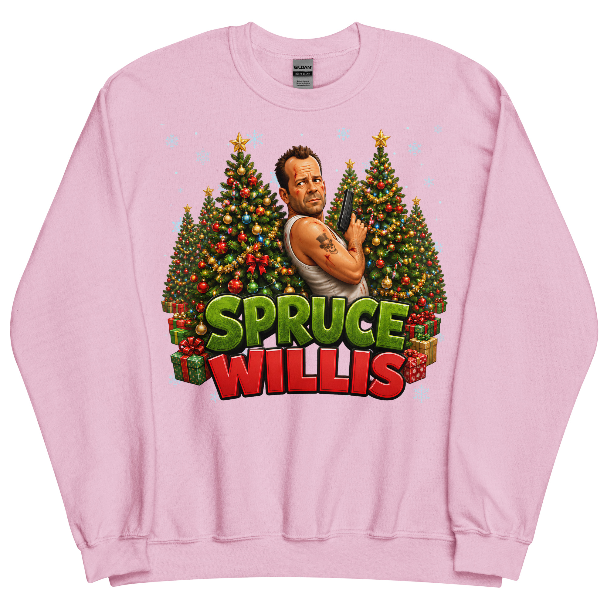 Spruce Willis Funny Die Hard Christmas Jumpers