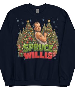 Spruce Willis Funny Die Hard Christmas Jumpers