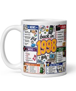 Memories of 1998 Mug Fun Gift For Someone Born In 1998