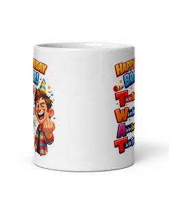 Happy Birthday Brother Twat Mug Funny Rude Brother Mugs