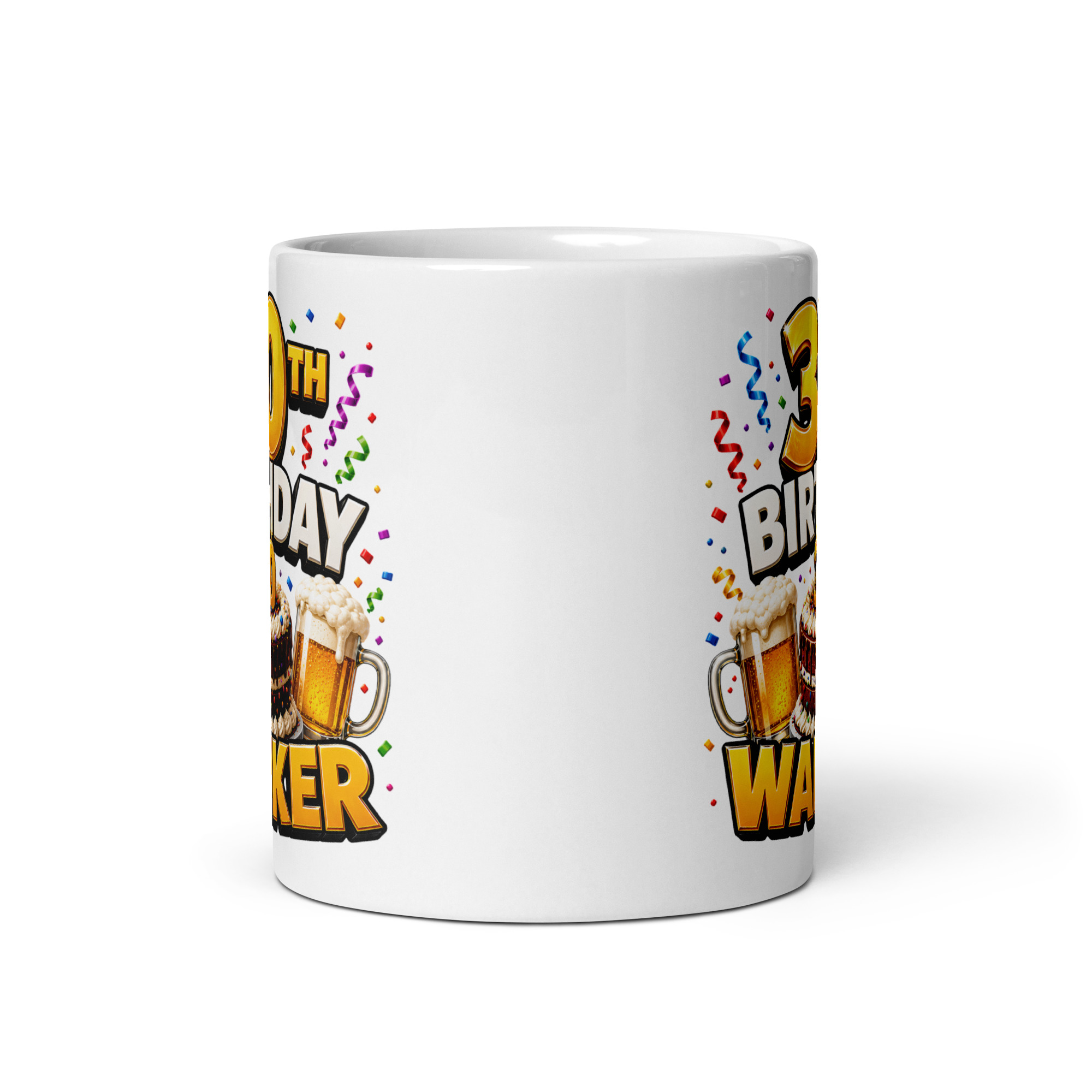 30th Birthday Wanker Mug Rude 30th Birthday Gift Mugs
