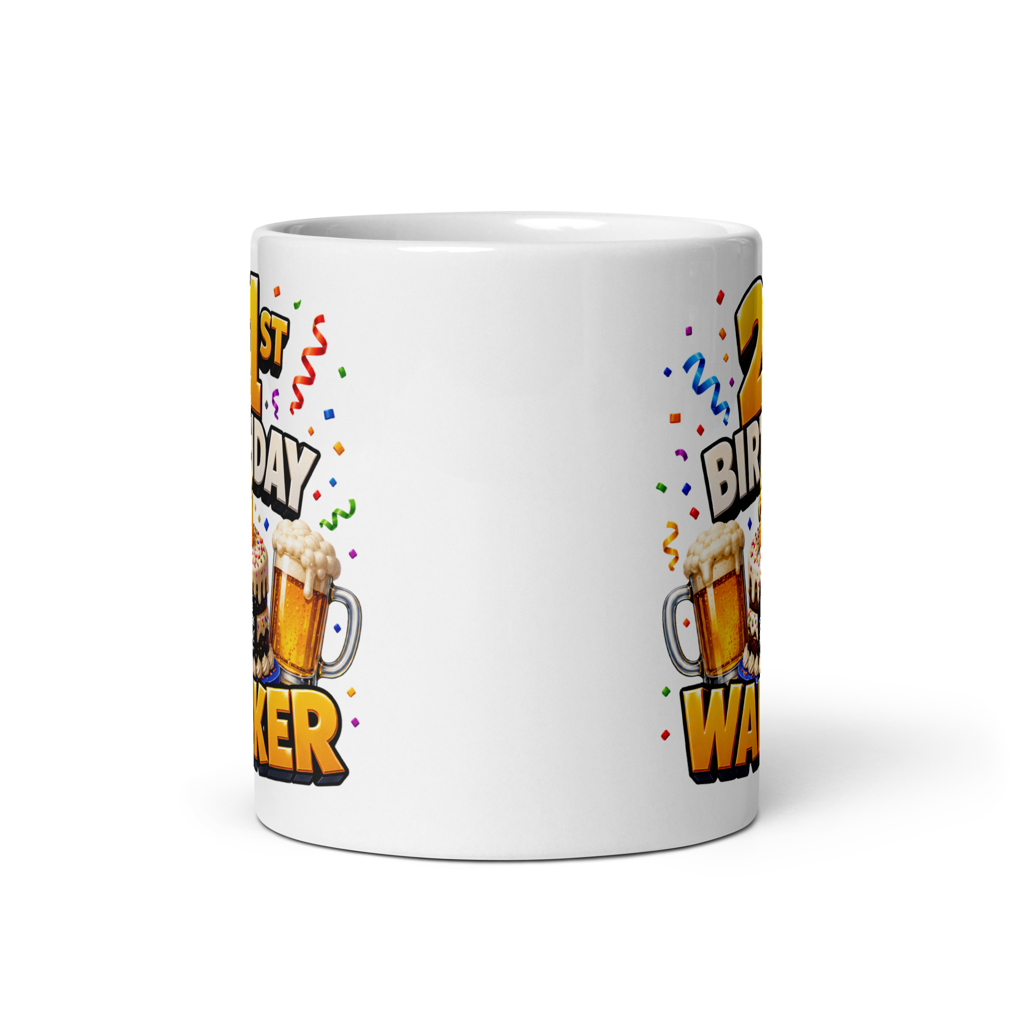 21st Birthday Wanker Mug Rude 21st Birthday Gift Mugs