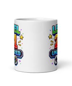 Level 21 Unlocked Video Game Mug 21st Birthday Gift