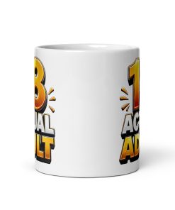 18 Actual Adult Mug Funny 18th Birthday Gift Mugs