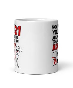 21st Birthday Mug Will You Act Like An Adult Yes Nob Mugs