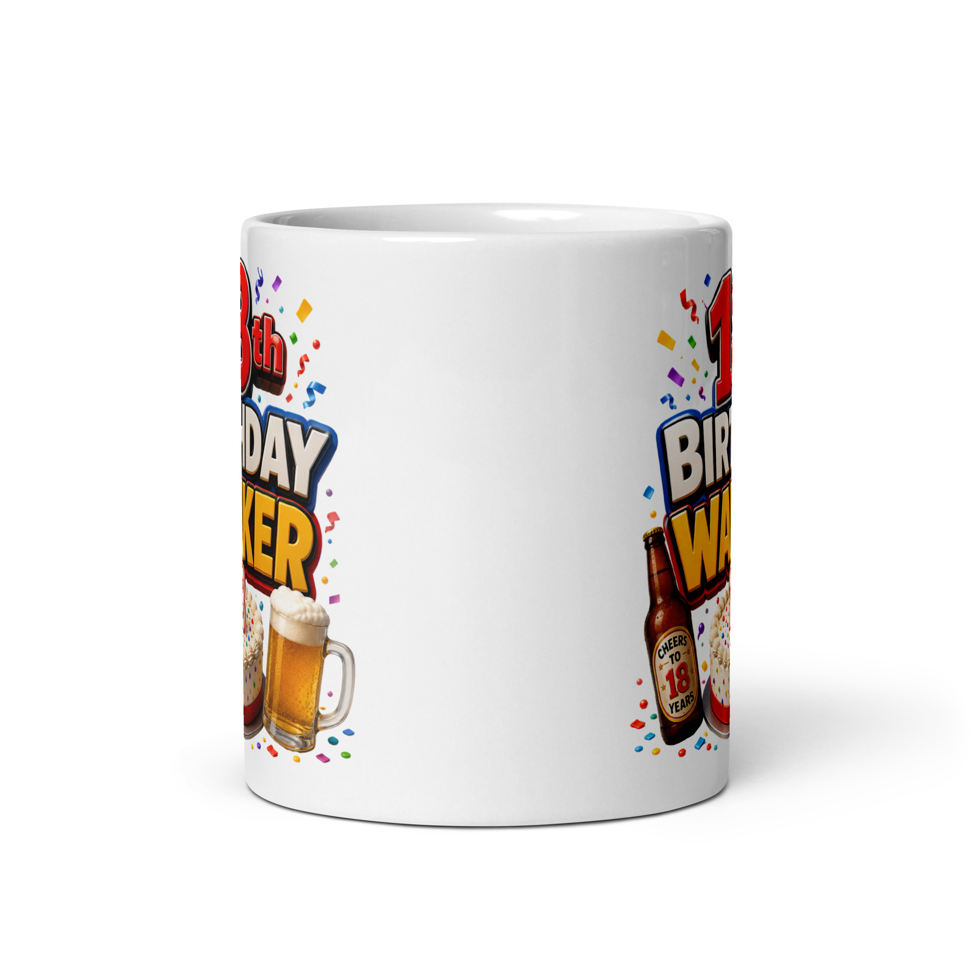 18th Birthday Wanker Mugs Funny Rude 18th Birthday Mug