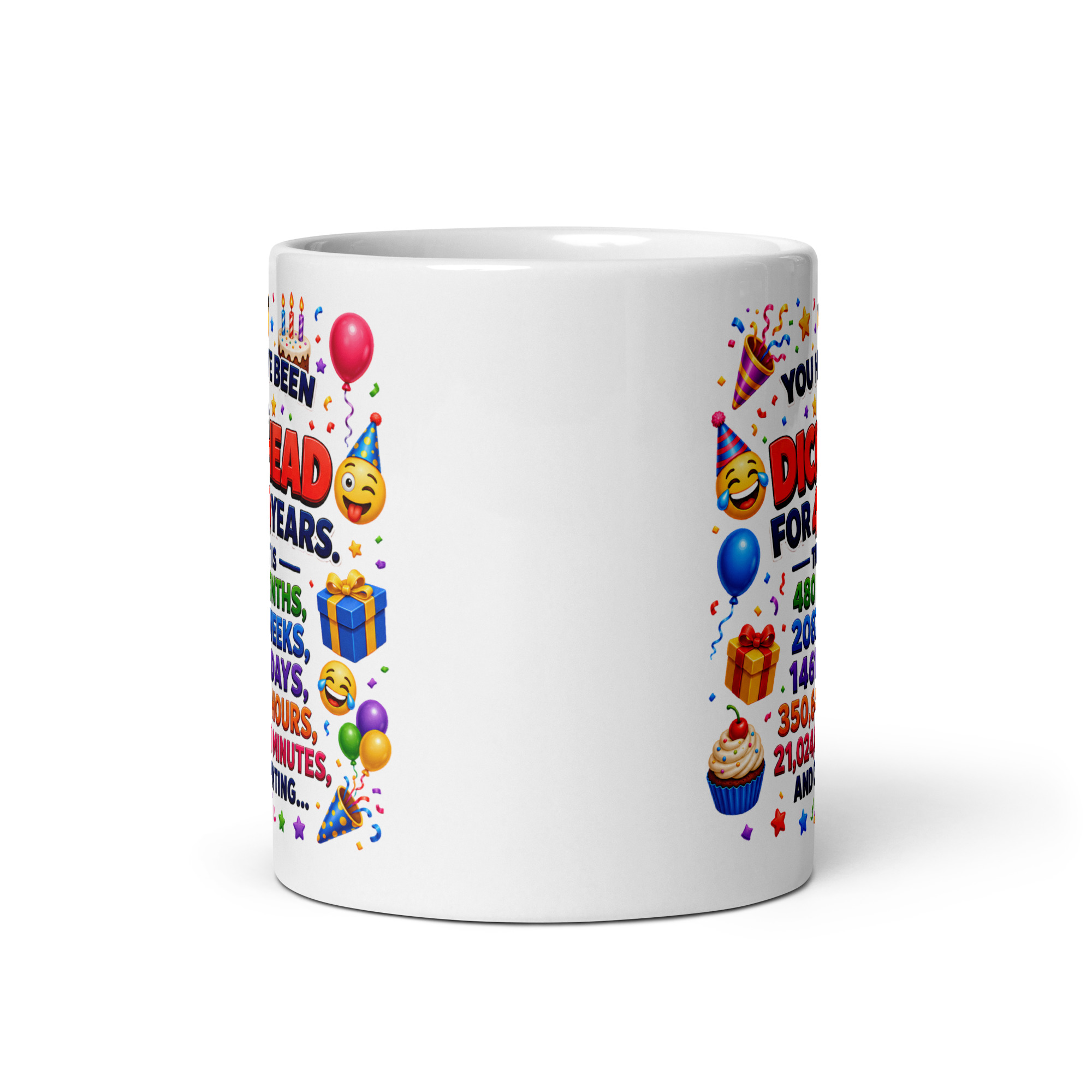 Dickhead For 40 Years Funny Rude 40th Birthday Gift Mug