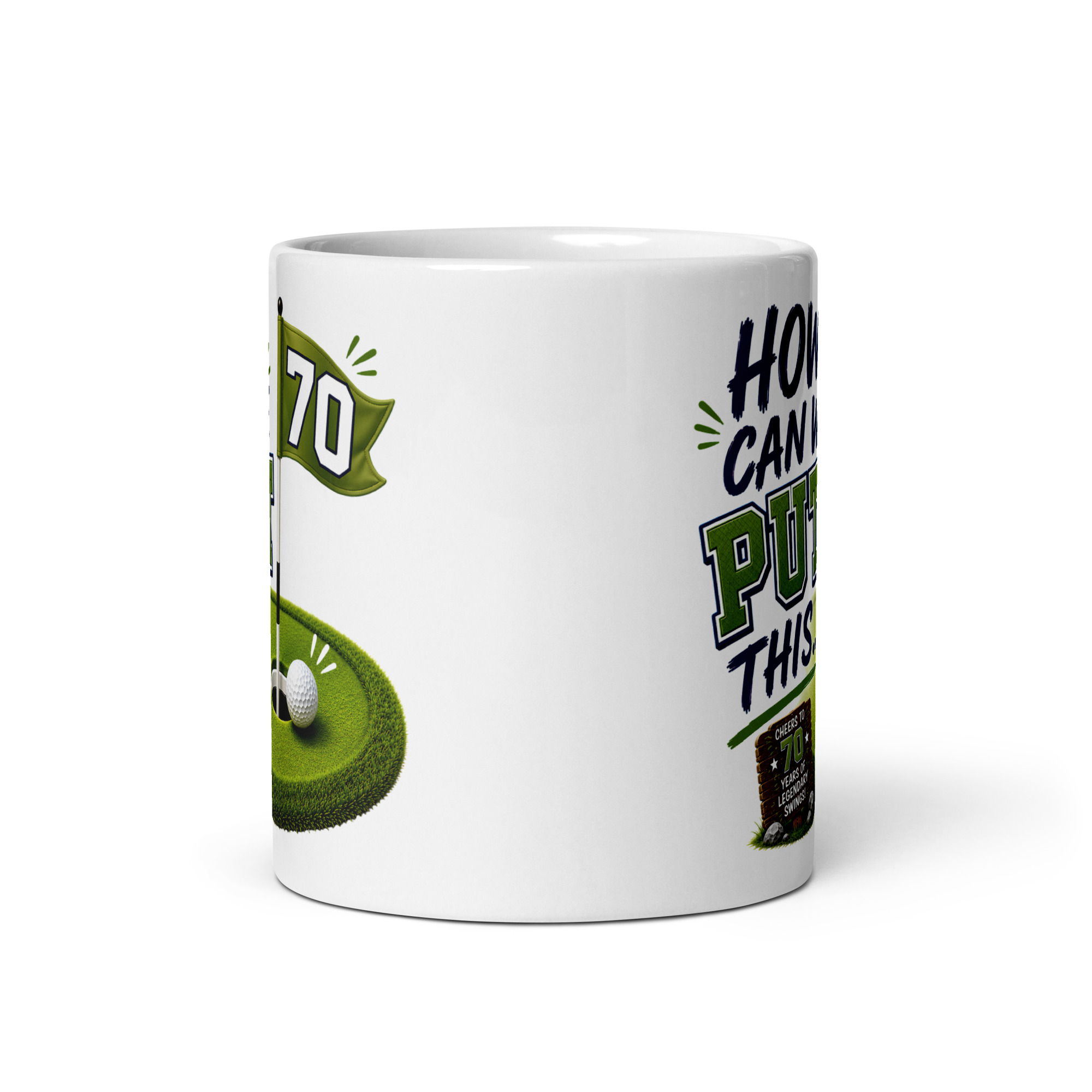 Funny 70th Birthday Golf Mug For Golfers