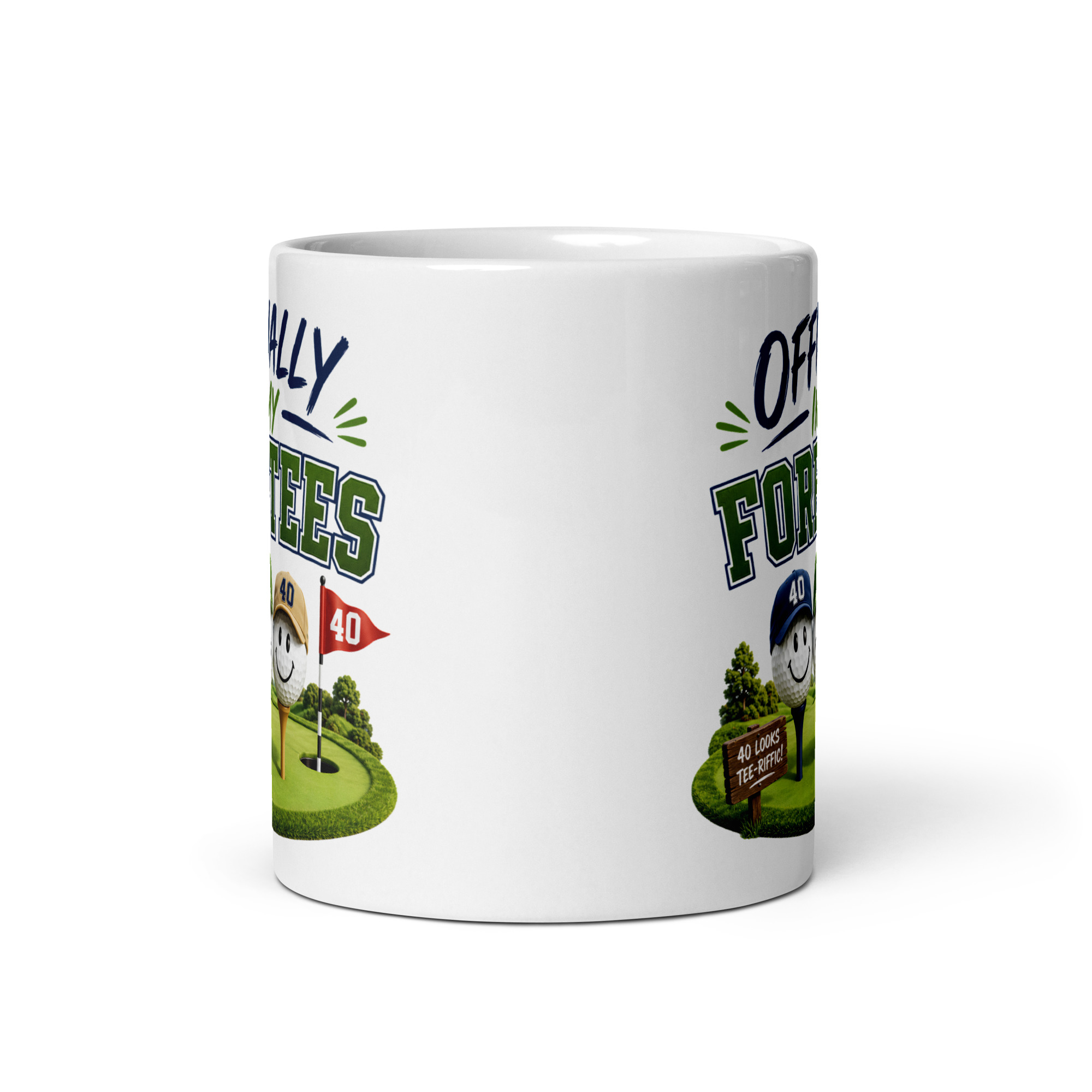 Funny 40th Birthday Golf Mug For Golfers