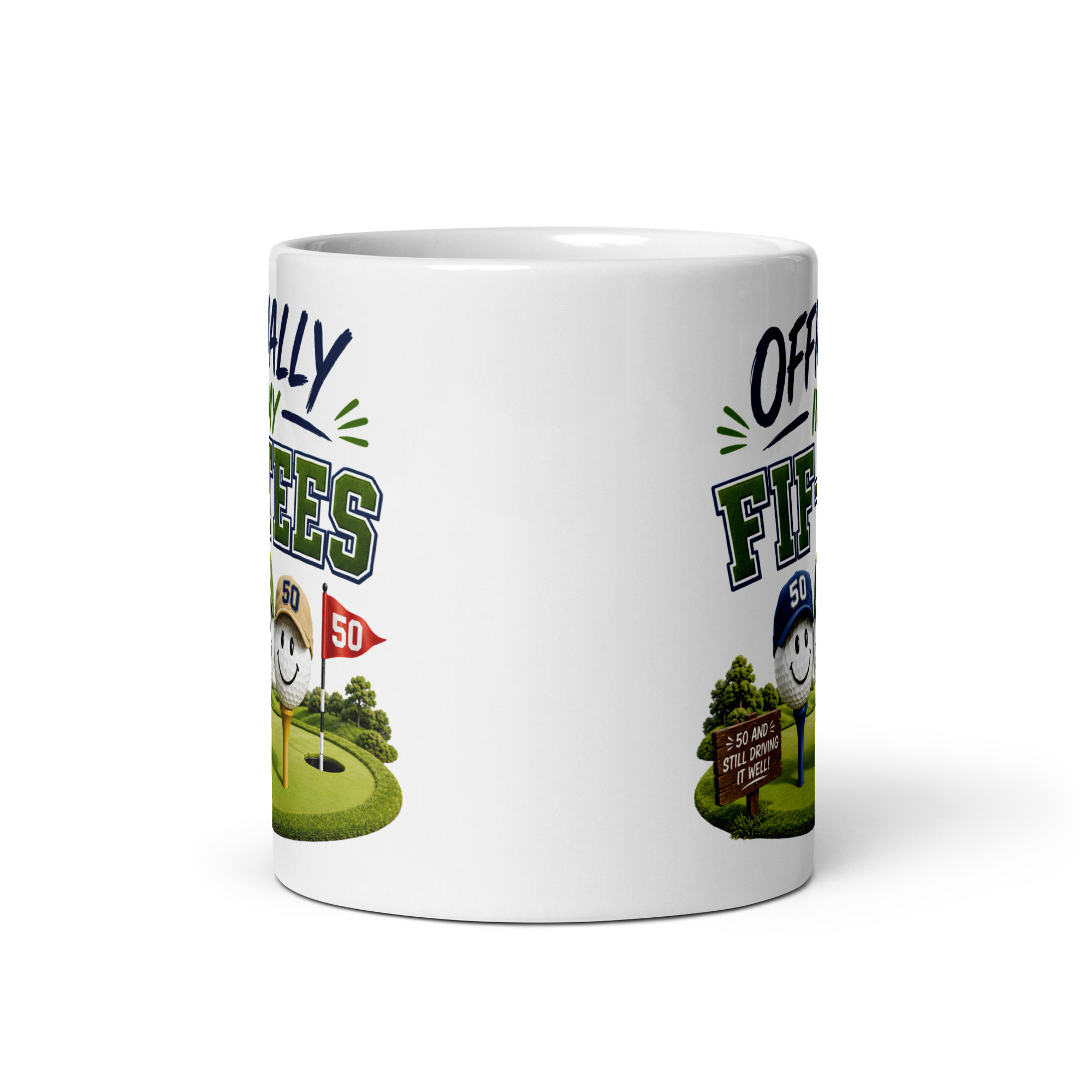 Funny Golf 50th Birthday Mug For Golfers