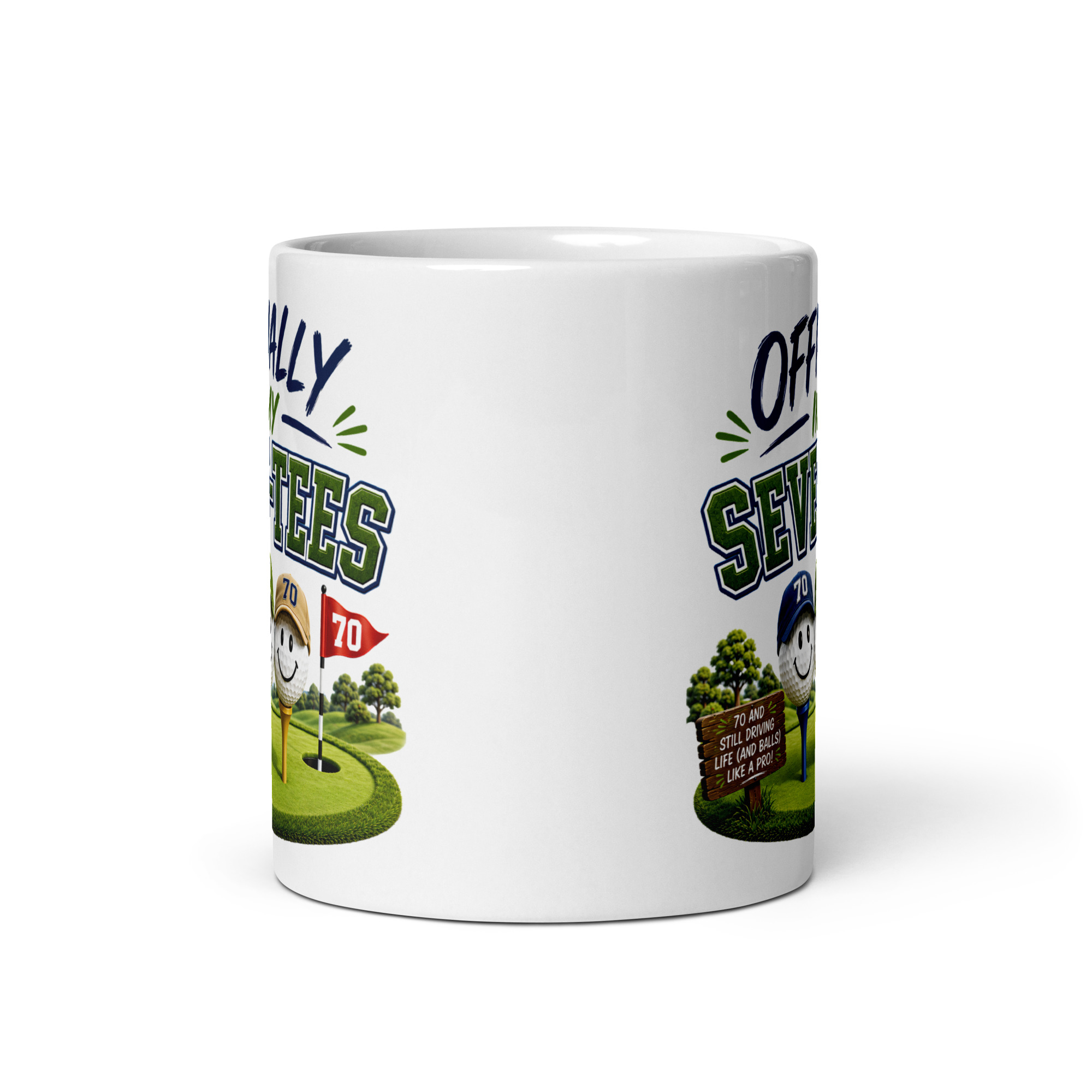 Funny Golf 70th Birthday Mug For Golfers