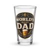 World’s Best Dad Beer Glass Gift For Dads Pint Glass