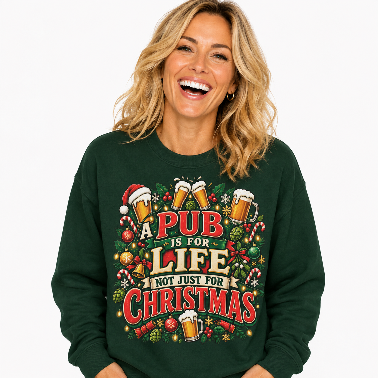 Funny A Pub Is For Life Not Just For Christmas Jumpers