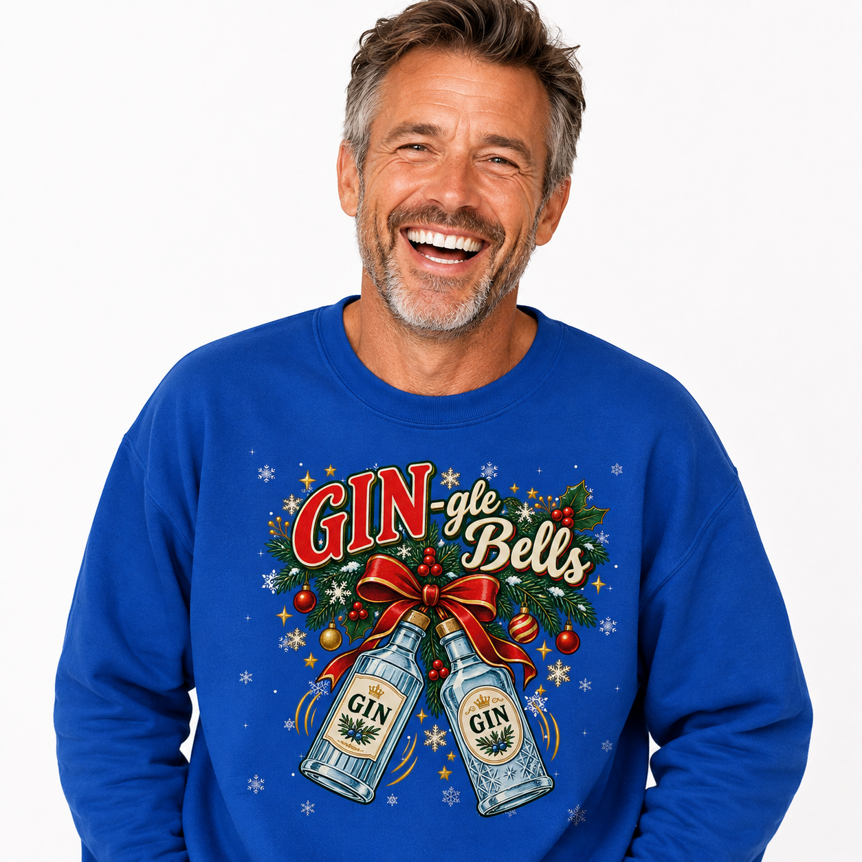 Funny Gin Gin-gle Bells Christmas Jumper