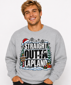 Straight Outta Lapland Christmas Jumpers