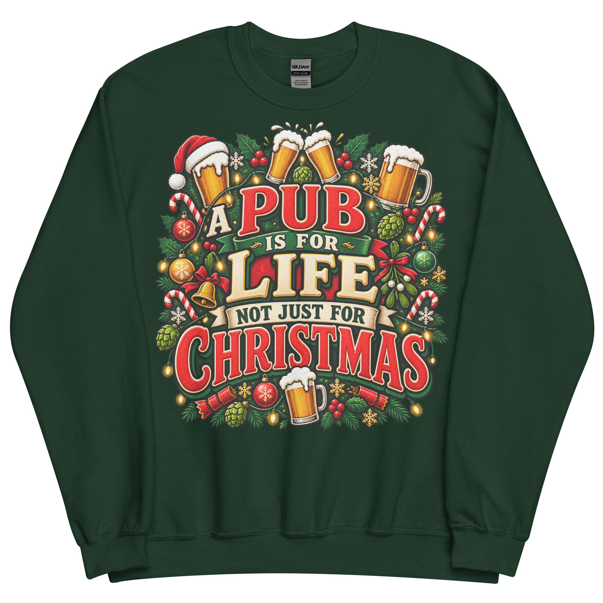 A Pub Is For Life not Just For Christmas Jumper With Beers