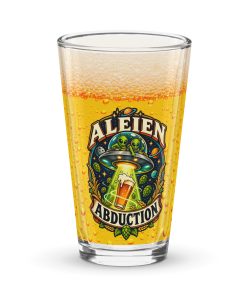 Ale-ien Abduction Funny Beer Glass