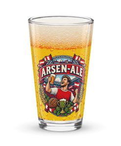 Arsen-Ale Funny Beer Glass Gift For Arsenal Fans