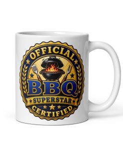 BBQ Gift Mugs Official Certified BBQ Superstar