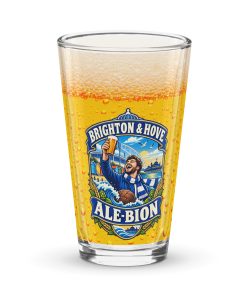 Brighton & Hove Ale-Bion Beer Glass Gift For Brighton Fans