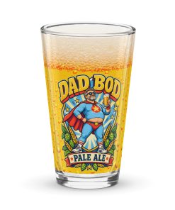 Dad Bod Beer Glass Funny Gift For Dads