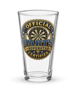Darts Beer Glass Official Certified Darts Superstar