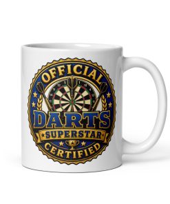 Darts Mug Official Certified Darts Superstar Mugs