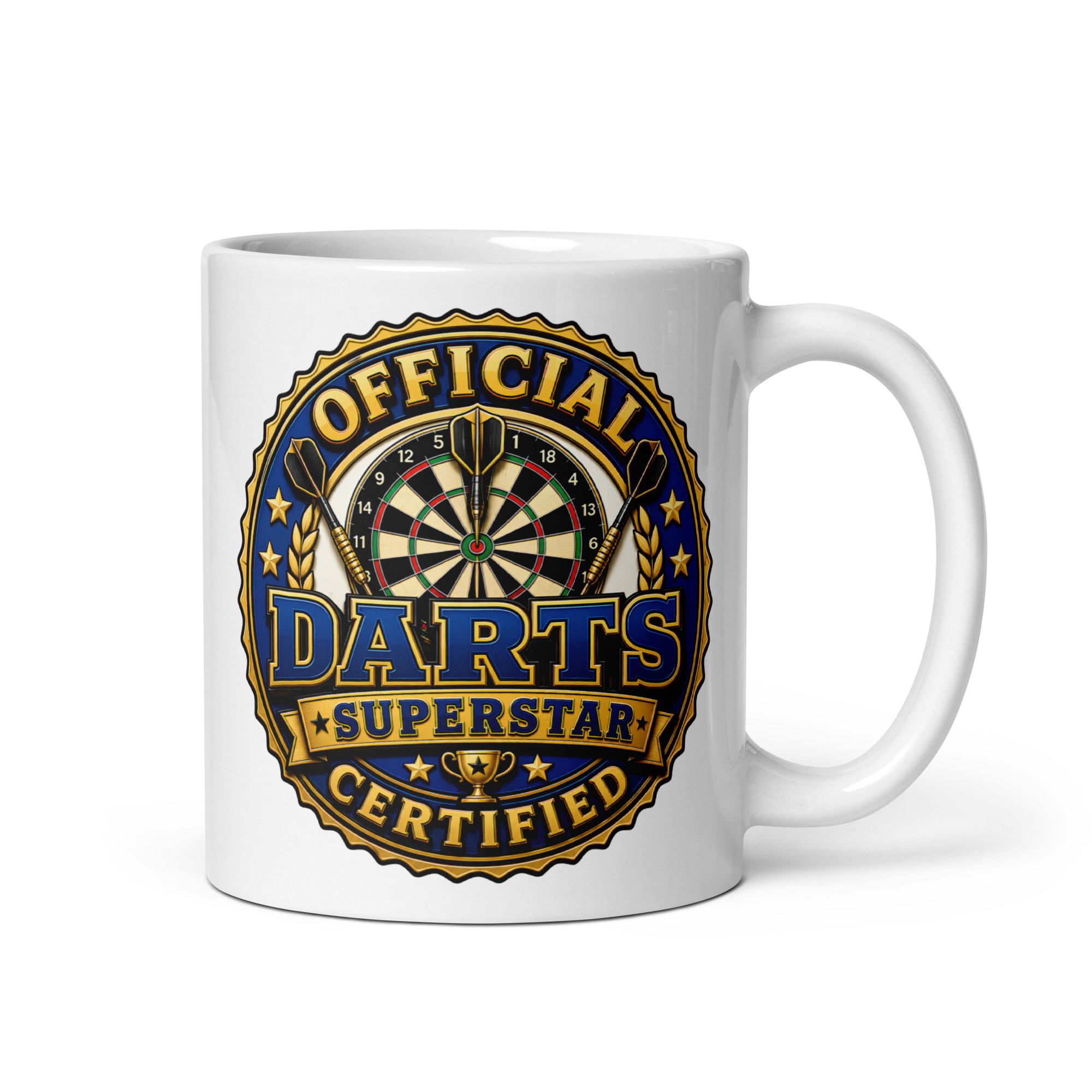 Darts Mug Official Certified Darts Superstar Mugs