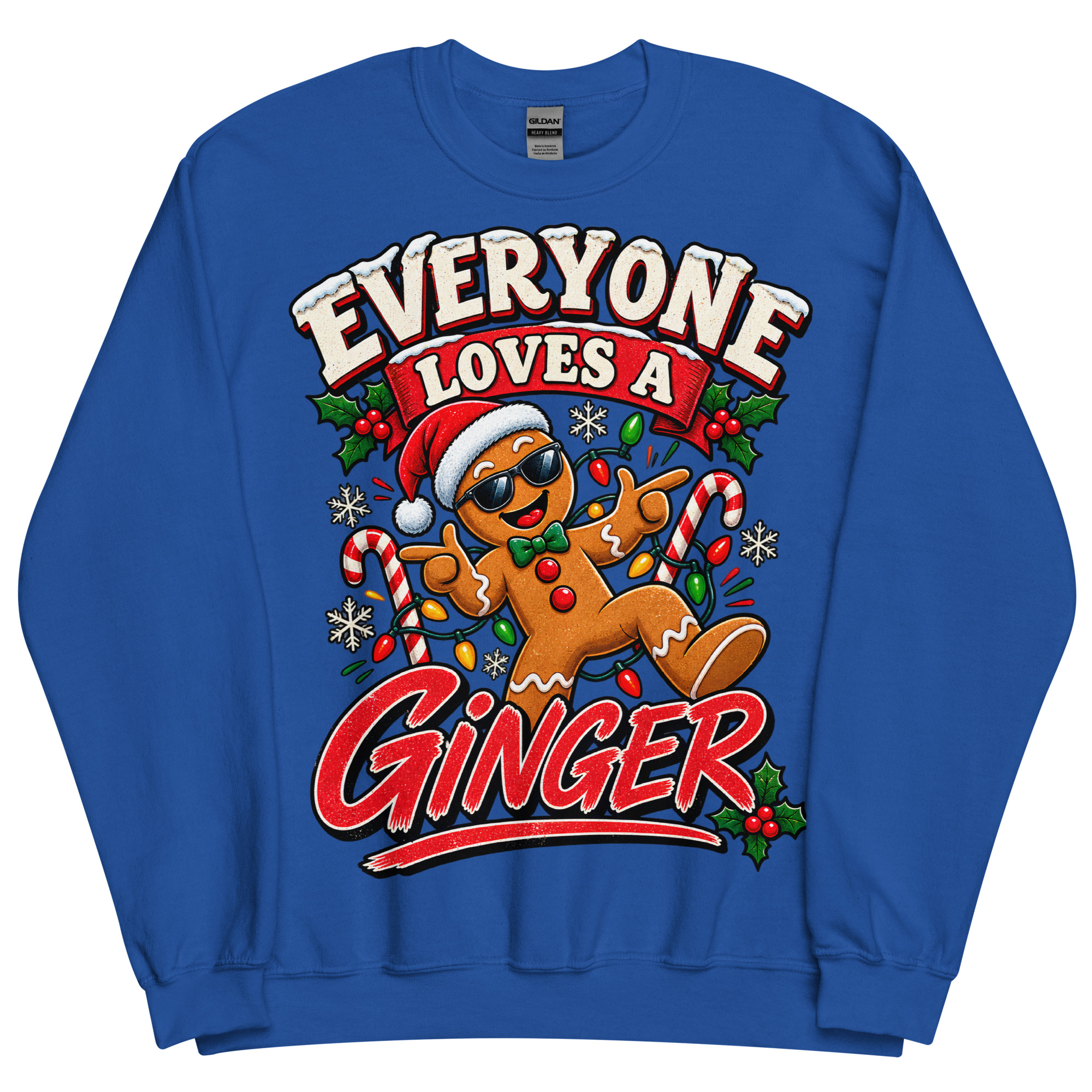 Everyone Loves A Ginger Christmas Jumper for Gingers Gingerbread