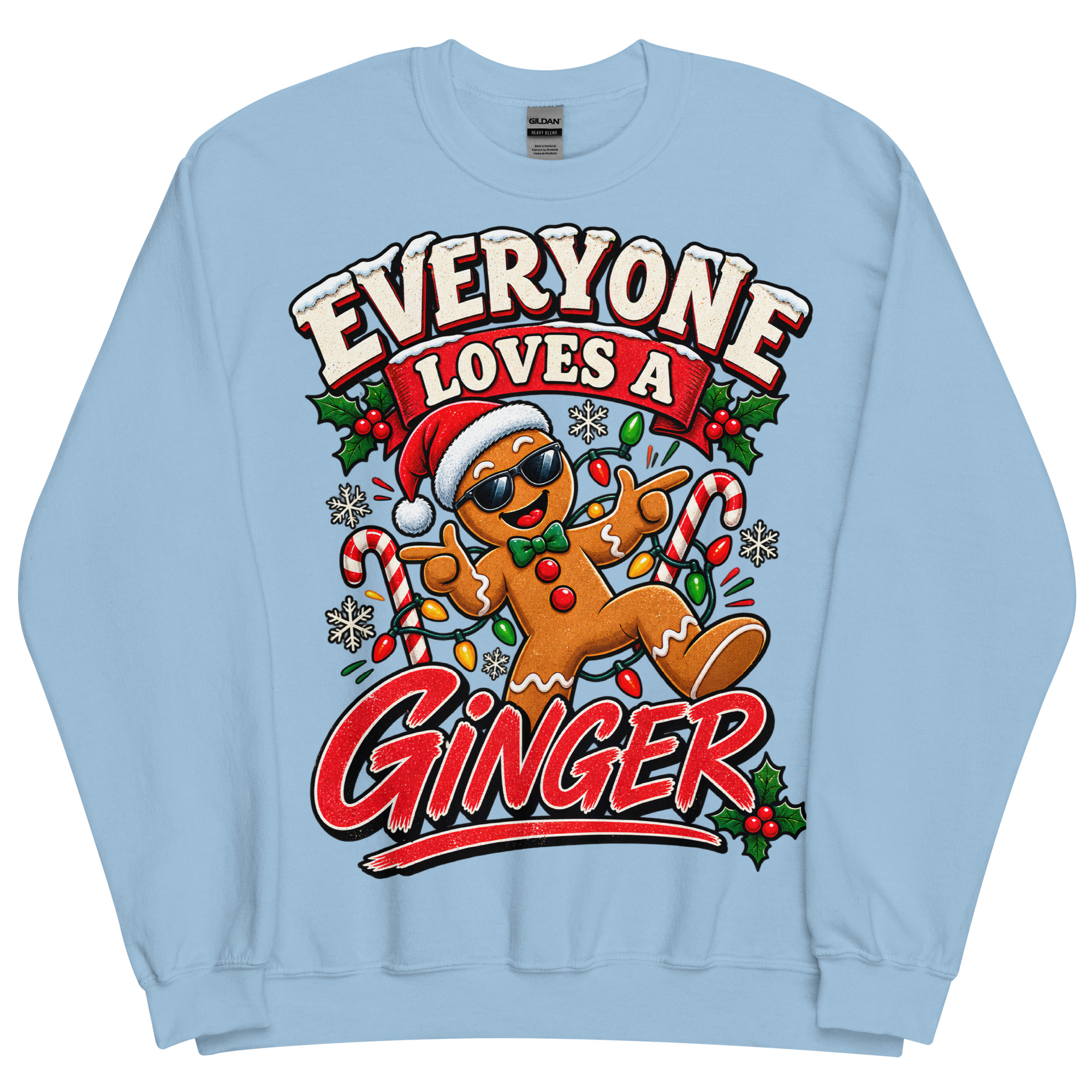 Everyone Loves A Ginger Christmas Jumper for Gingers Gingerbread