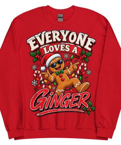 Everyone Loves A Ginger Christmas Jumper for Gingers Gingerbread
