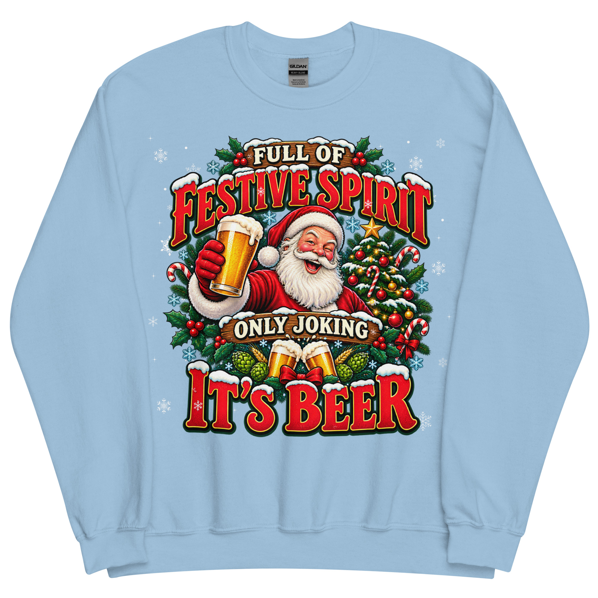 Full of Christmas Spirit – Only Joking It’s Beer Christmas Jumper