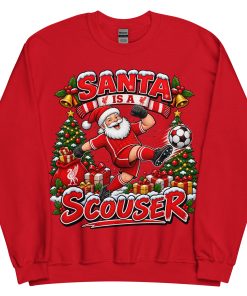 Funny Liverpool Christmas Jumpers Santa Is A Scouser