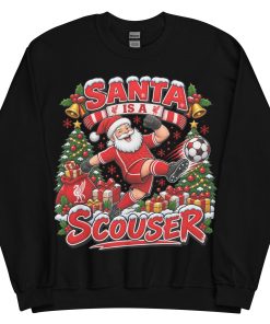 Funny Liverpool Christmas Jumpers Santa Is A Scouser