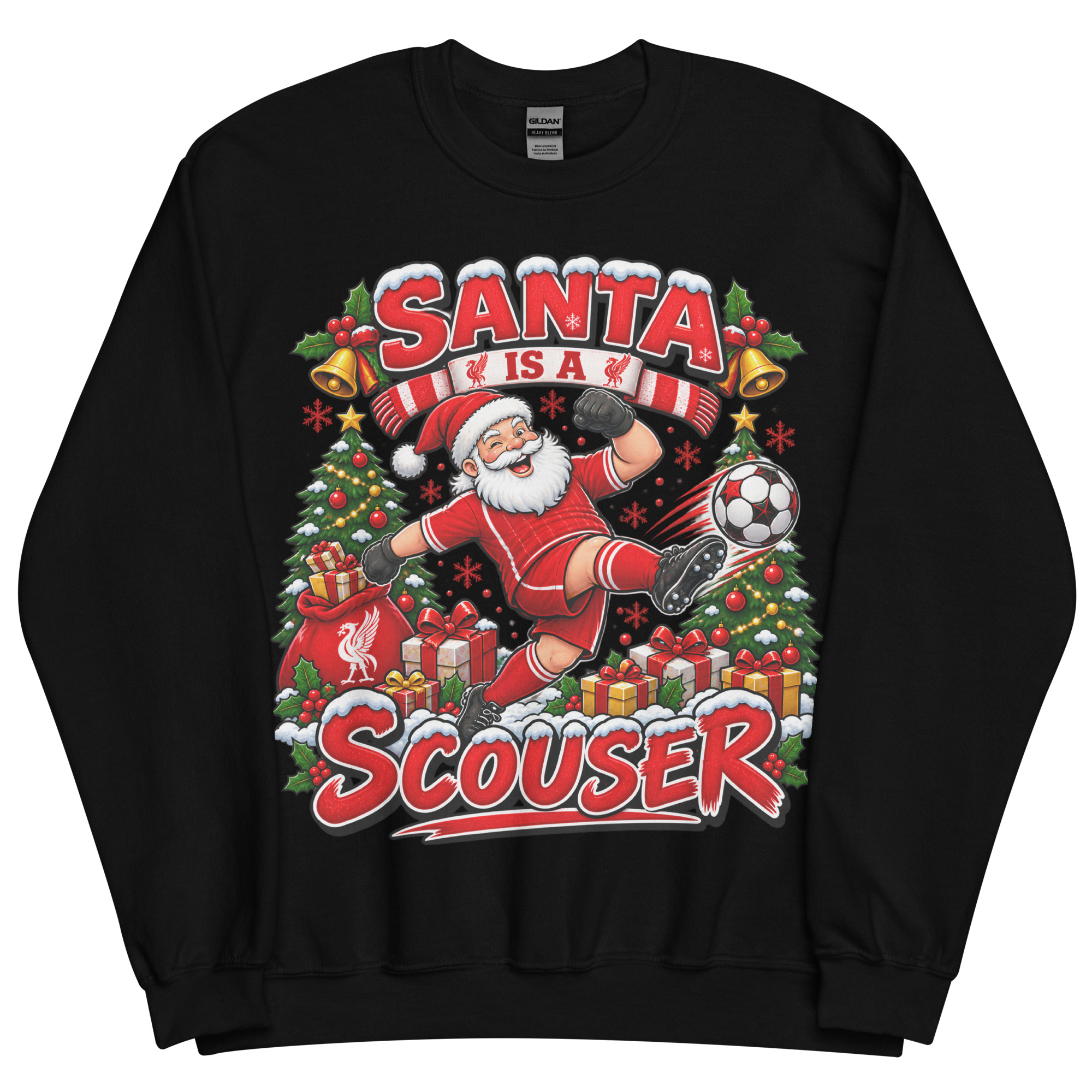 Funny Liverpool Christmas Jumpers Santa Is A Scouser