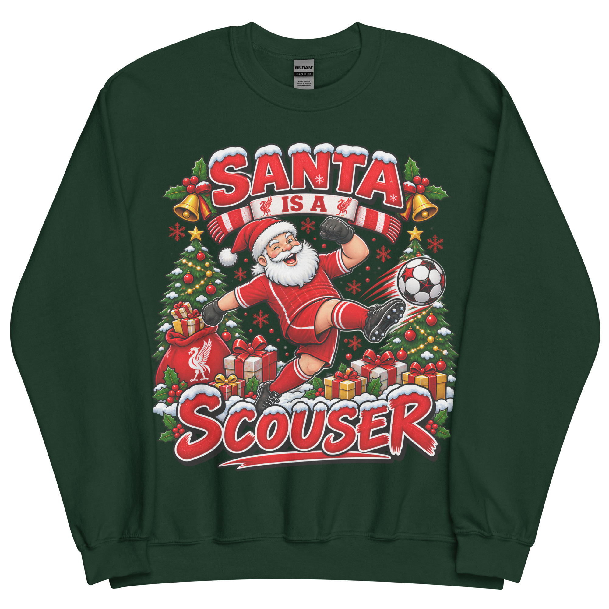 Funny Liverpool Christmas Jumpers Santa Is A Scouser