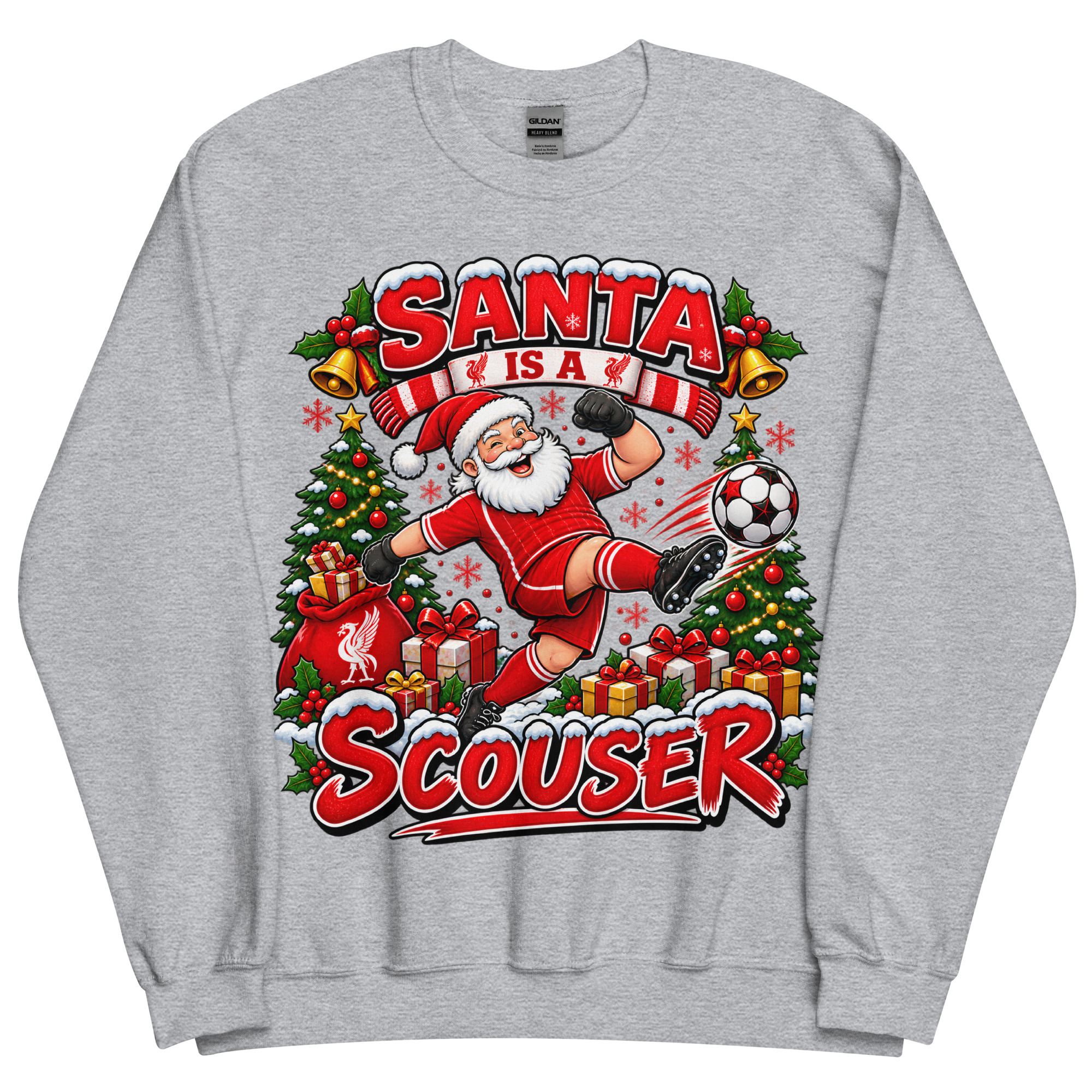 Funny Liverpool Christmas Jumpers Santa Is A Scouser