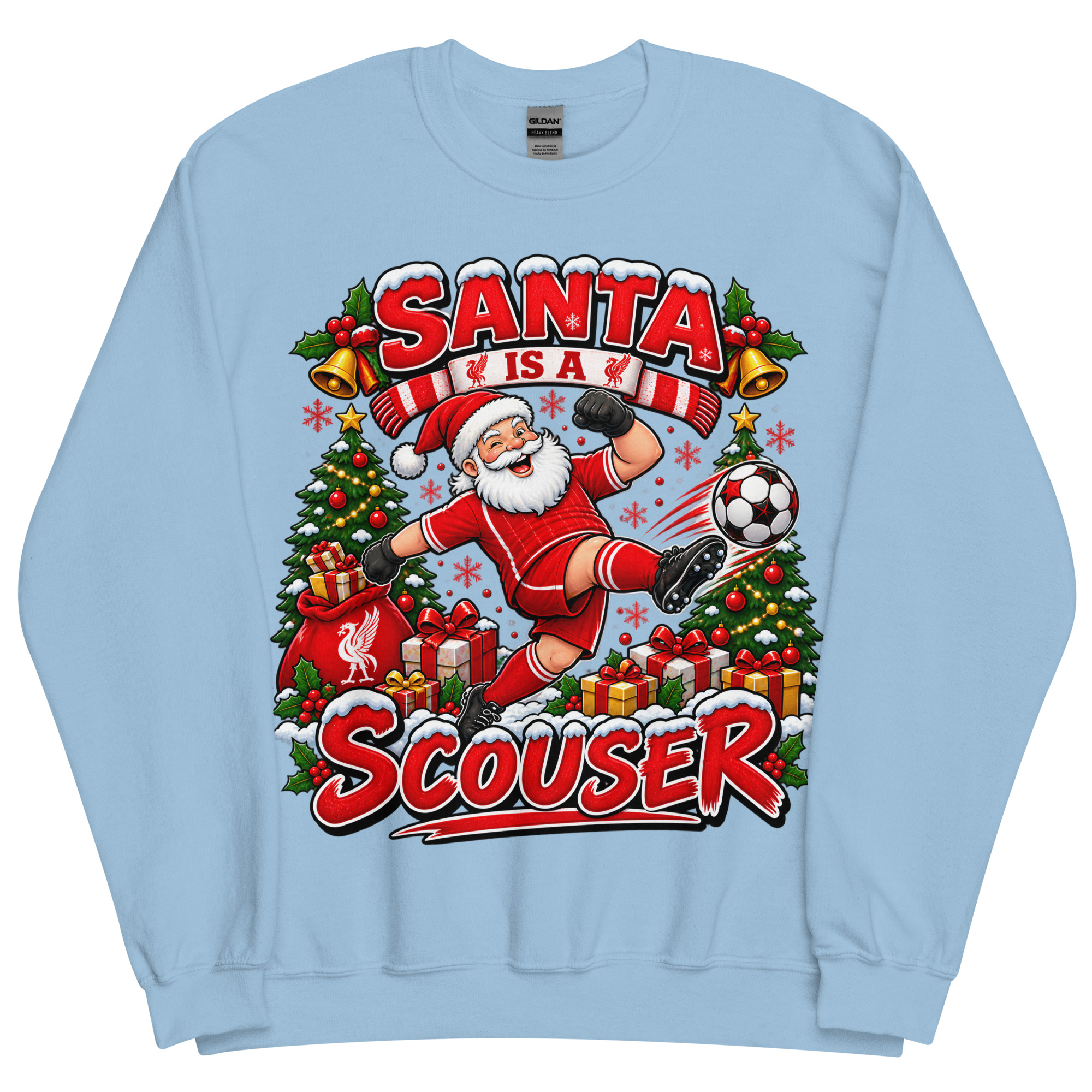 Funny Liverpool Christmas Jumpers Santa Is A Scouser