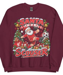 Funny Liverpool Christmas Jumpers Santa Is A Scouser