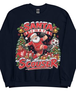 Funny Liverpool Christmas Jumpers Santa Is A Scouser