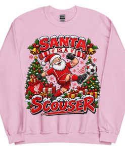 Funny Liverpool Christmas Jumpers Santa Is A Scouser