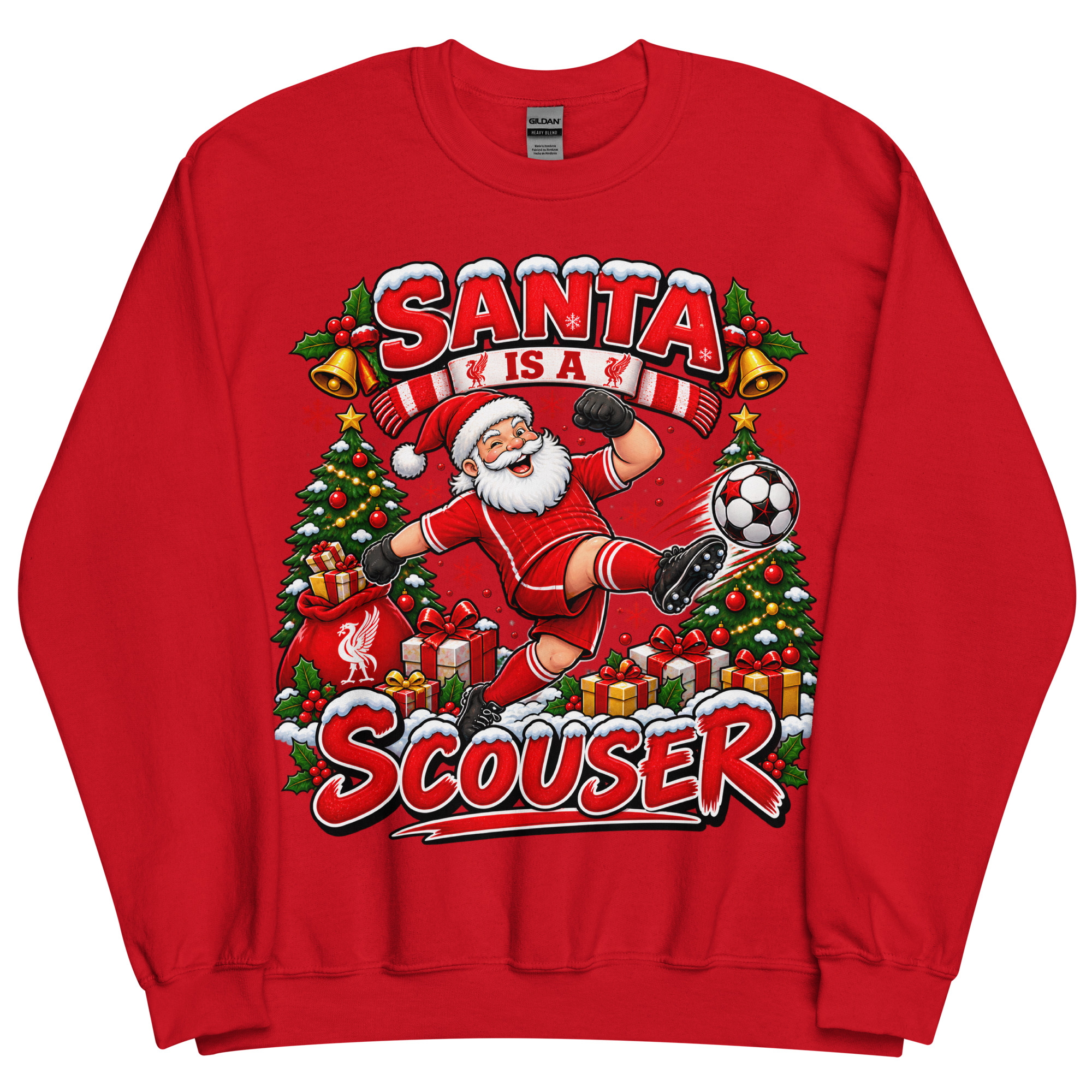Funny Liverpool Christmas Jumpers Santa Is A Scouser