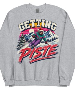 Getting Piste Ski Jumper Fun Christmas Jumper Skiing