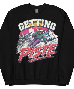 Getting Piste Ski Jumper Fun Christmas Jumper Skiing