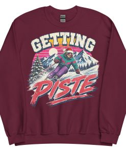 Getting Piste Ski Jumper Fun Christmas Jumper Skiing