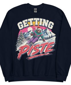 Getting Piste Ski Jumper Fun Christmas Jumper Skiing