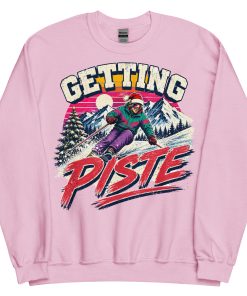 Getting Piste Ski Jumper Fun Christmas Jumper Skiing