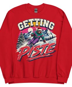 Getting Piste Ski Jumper Fun Christmas Jumper Skiing
