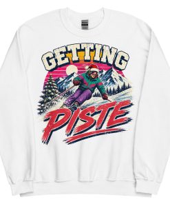 Getting Piste Ski Jumper Fun Christmas Jumper Skiing