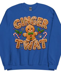 Ginger Twat Christmas Jumper Sweatshirt Gingerbread Man